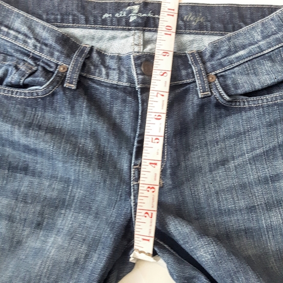 7 For All Mankind Flare Fit Jeans Midrise Sz 29 Like New - Picture 8 of 14